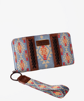 Wrangler Aztec Print Canvas Wallet - Montana West World
